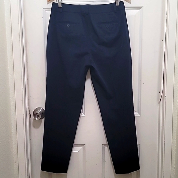 TALBOTS HERITAGE WOMEN'S STRAIGHT LEG DRESSING PANTS DARK BLUE SIZE 8 - Picture 4 of 6